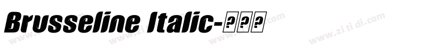 Brusseline Italic字体转换